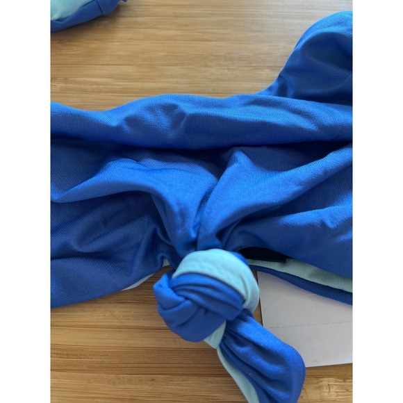 Dolce Vita Women's Majorelle Reversible Blue Bikini Top Large NEW - Picture 3 of 3